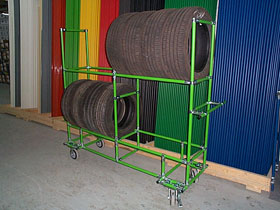 Chariot à Pneus